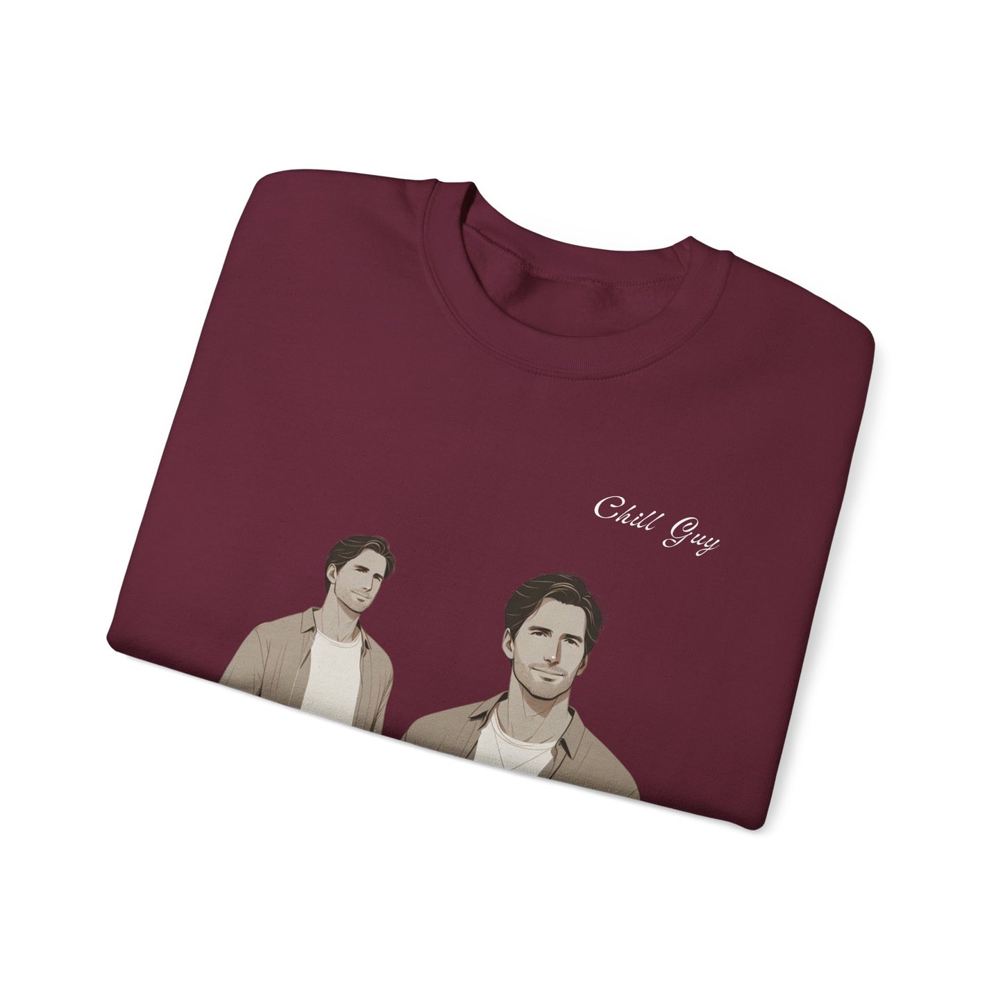 Chill Guy Sweatshirt – Unisex Heavy Blend™ Crewneck for Sports Lovers