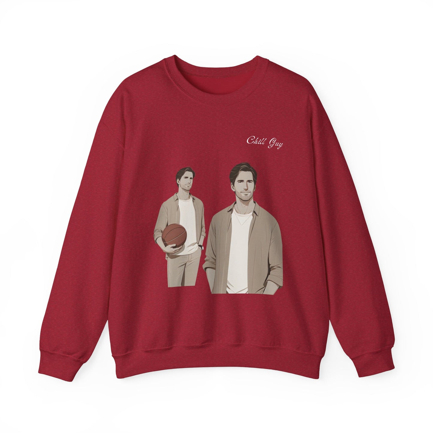 Chill Guy Sweatshirt – Unisex Heavy Blend™ Crewneck for Sports Lovers