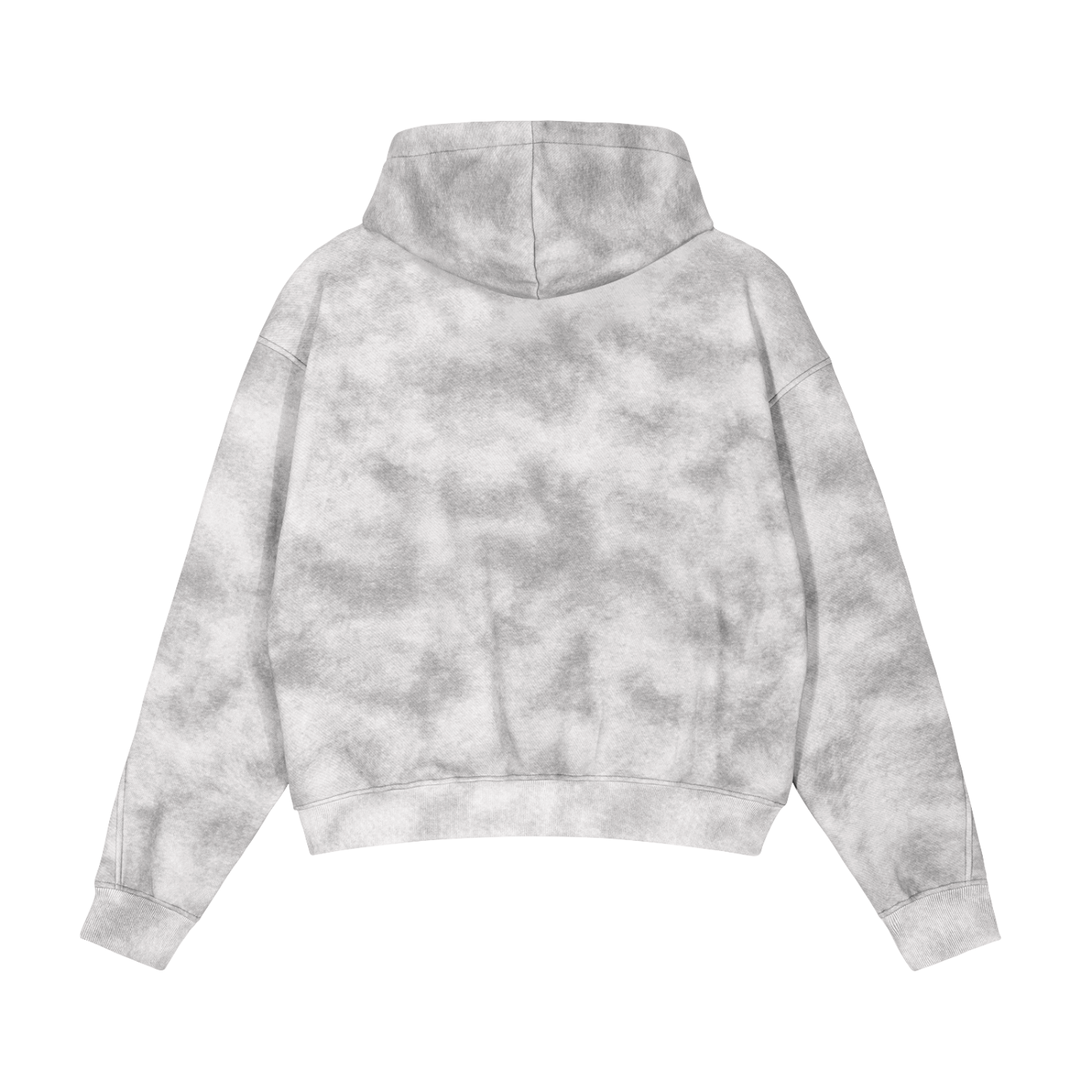 Drummers Dirty Washed Boxy Zip-up Fleece Hoodie