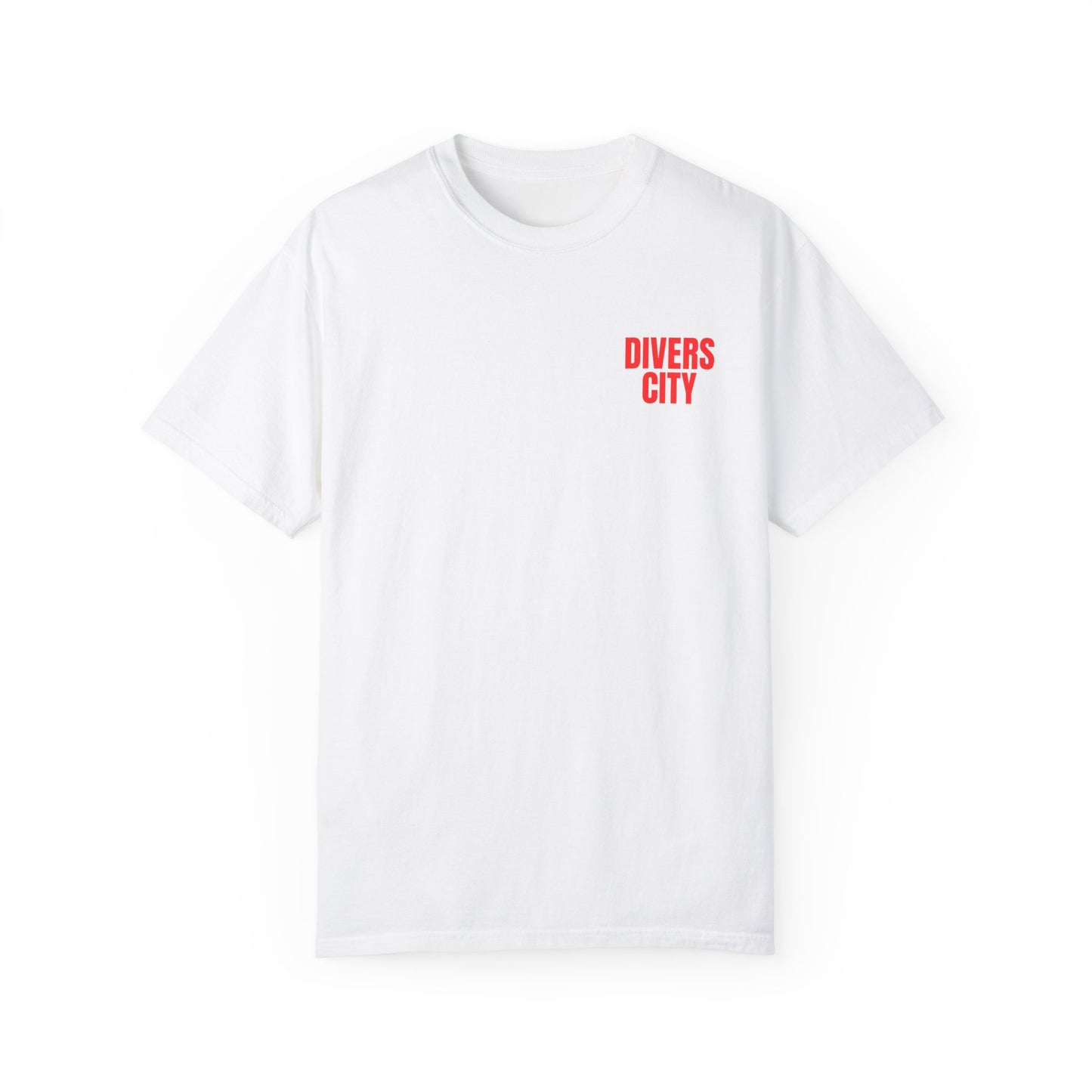 Unisex Garment-Dyed T-Shirt | Casual Streetwear with 'Divers City' Print