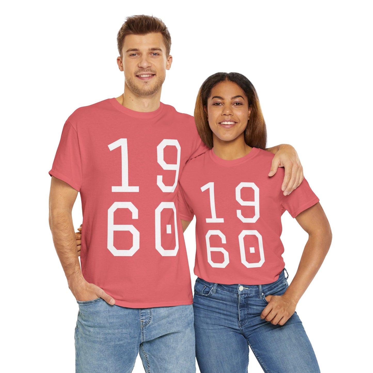 Vintage 1960 Unisex Heavy Cotton Tee - Retro Style T-Shirt