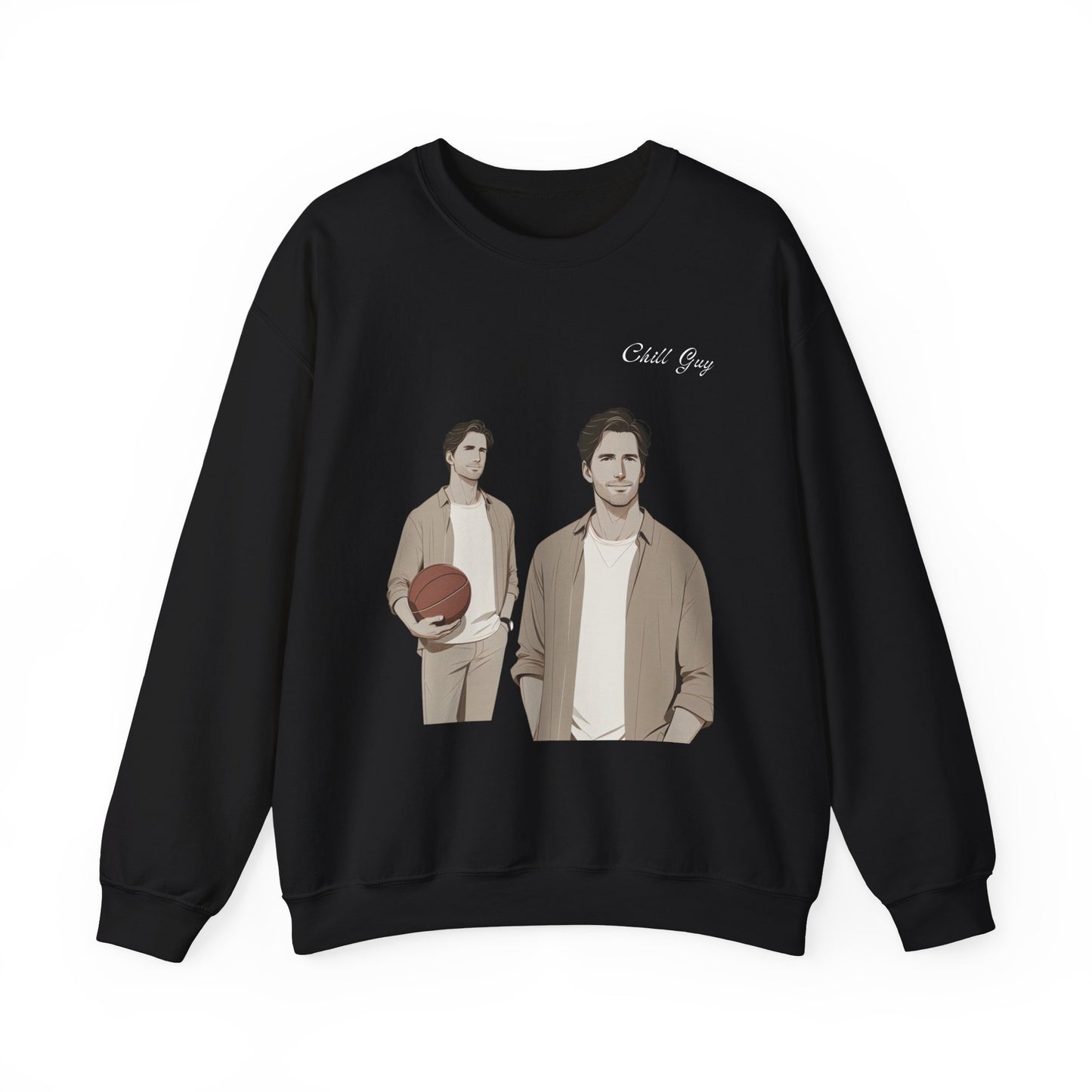 Chill Guy Sweatshirt – Unisex Heavy Blend™ Crewneck for Sports Lovers