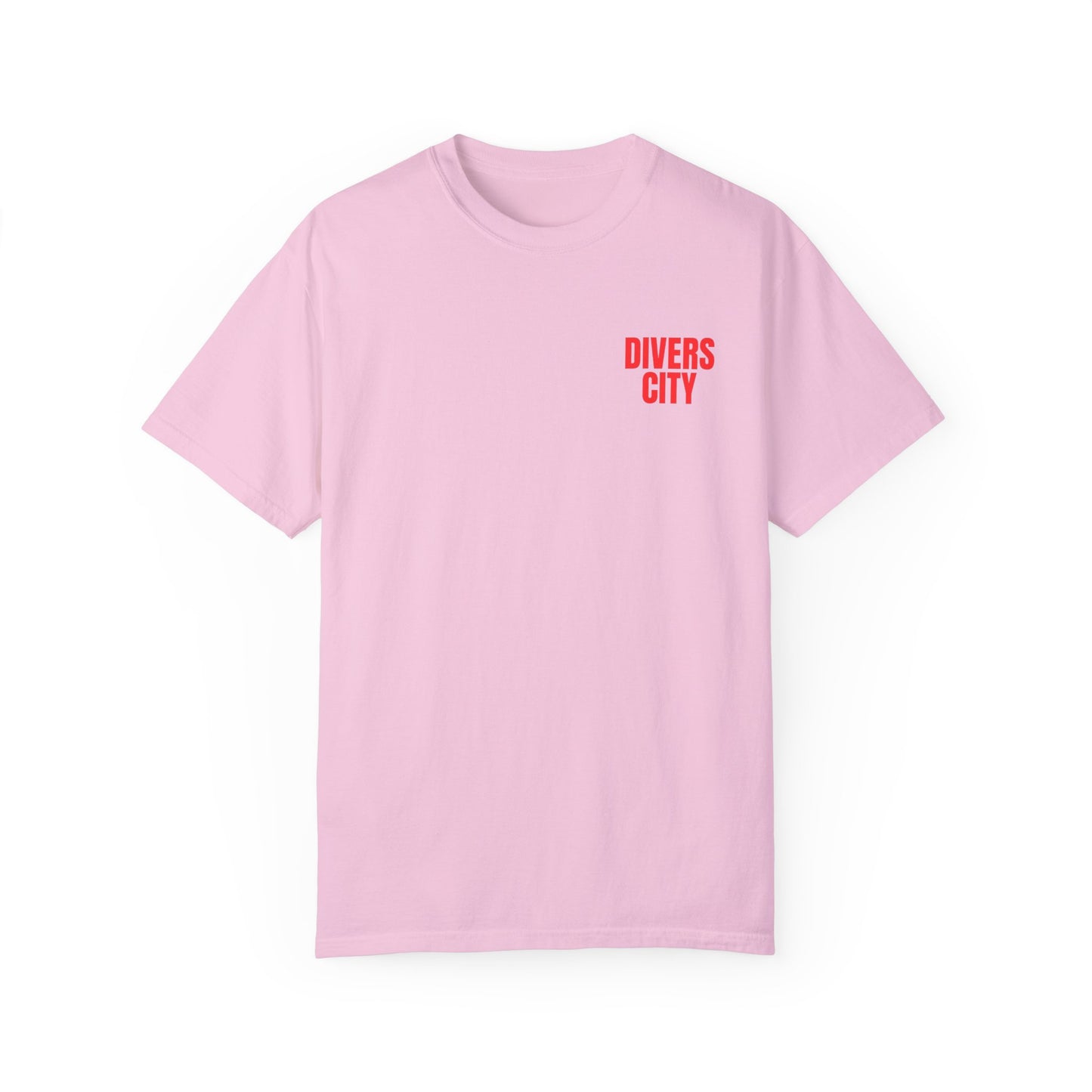 Unisex Garment-Dyed T-Shirt | Casual Streetwear with 'Divers City' Print