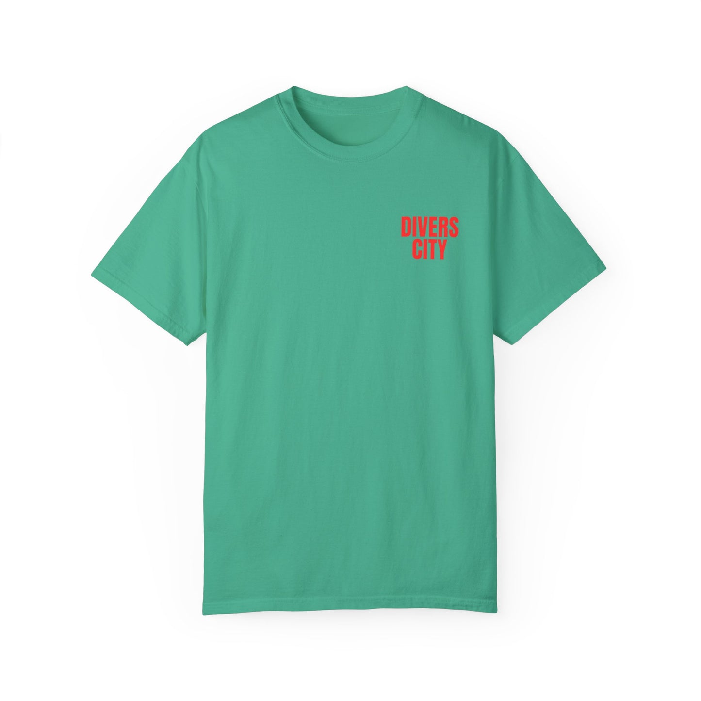 Unisex Garment-Dyed T-Shirt | Casual Streetwear with 'Divers City' Print