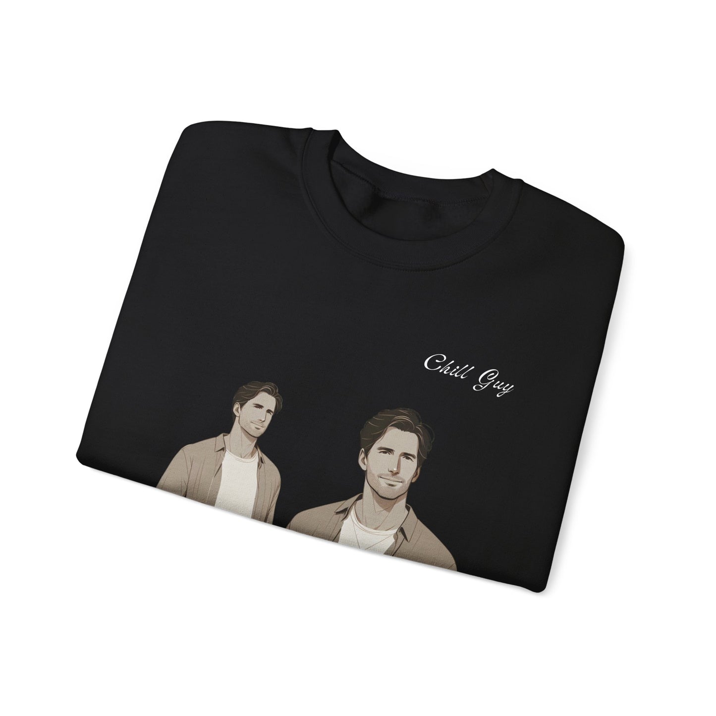 Chill Guy Sweatshirt – Unisex Heavy Blend™ Crewneck for Sports Lovers