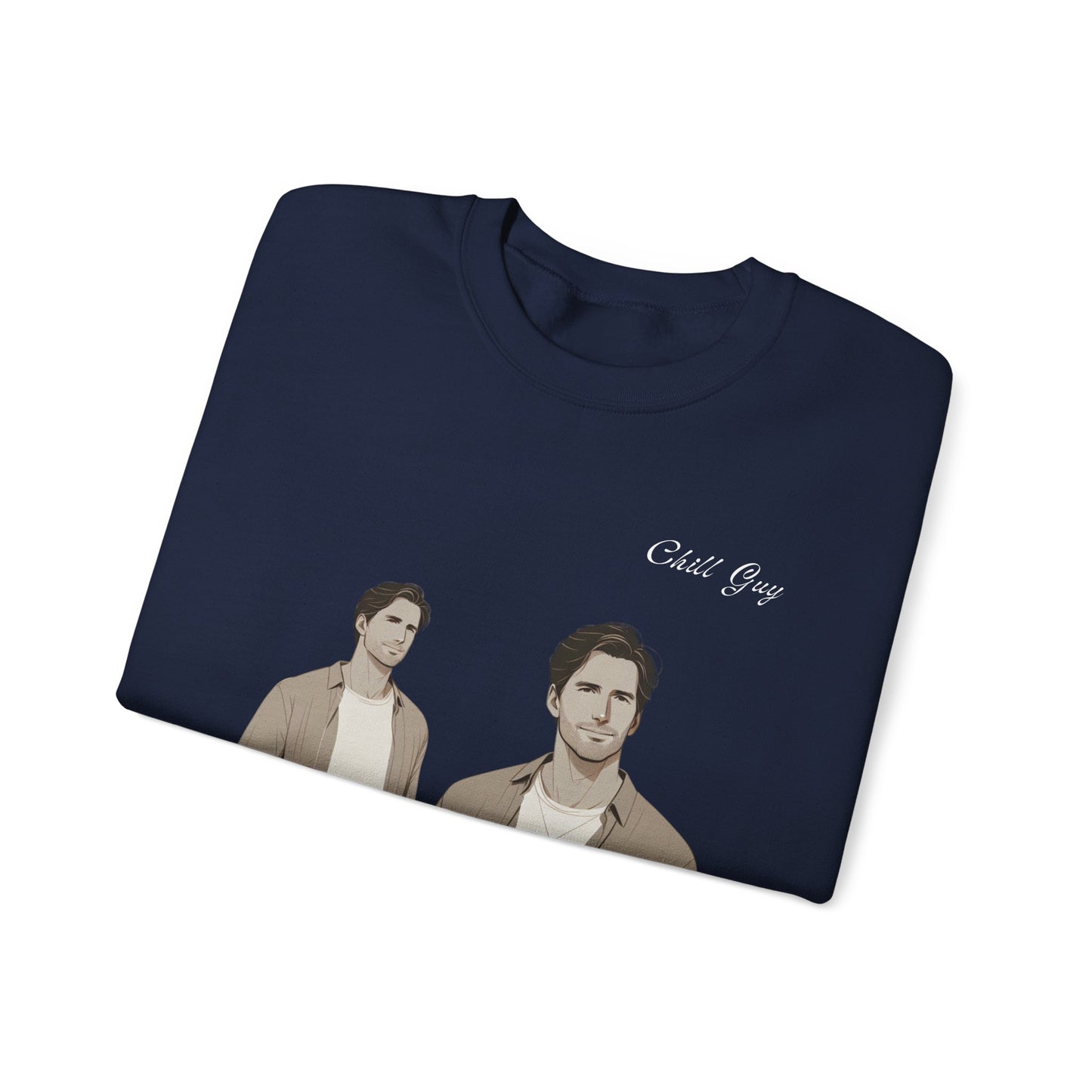 Chill Guy Sweatshirt – Unisex Heavy Blend™ Crewneck for Sports Lovers