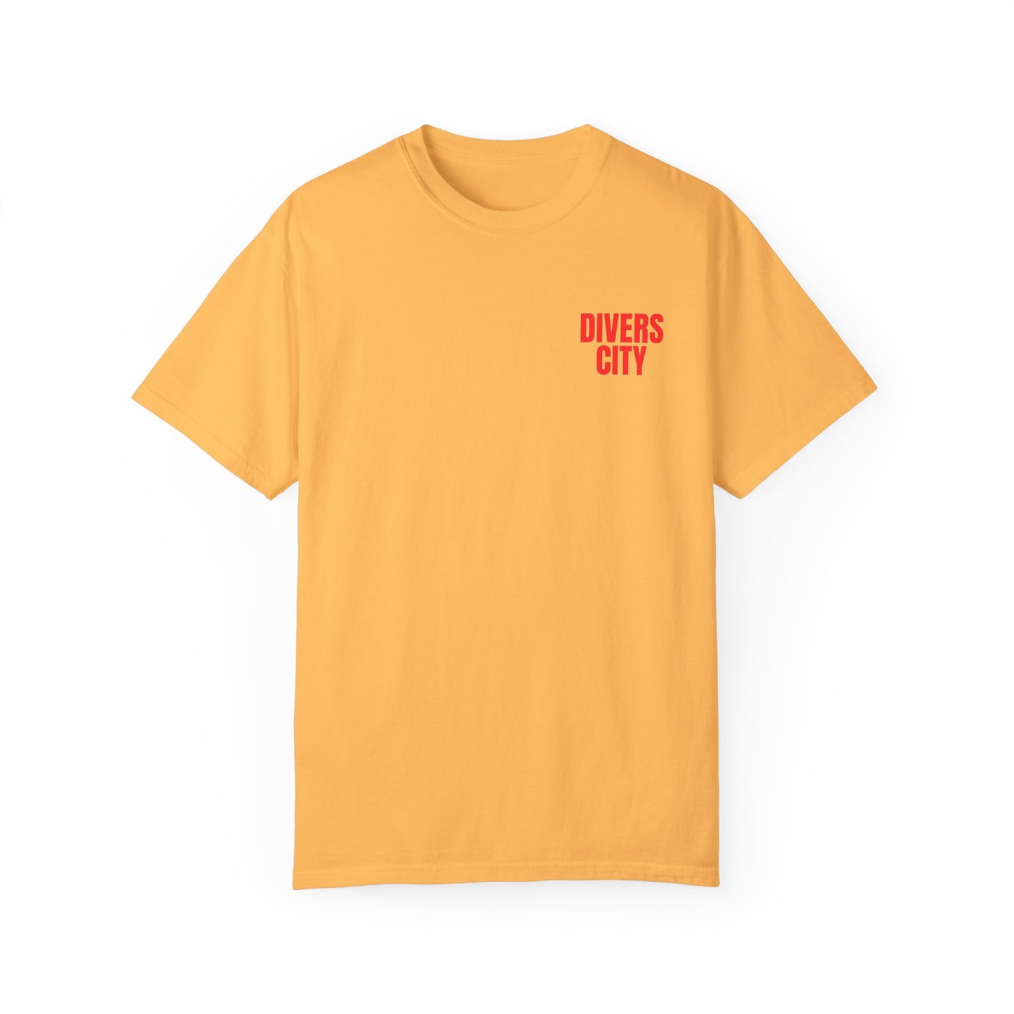 Unisex Garment-Dyed T-Shirt | Casual Streetwear with 'Divers City' Print