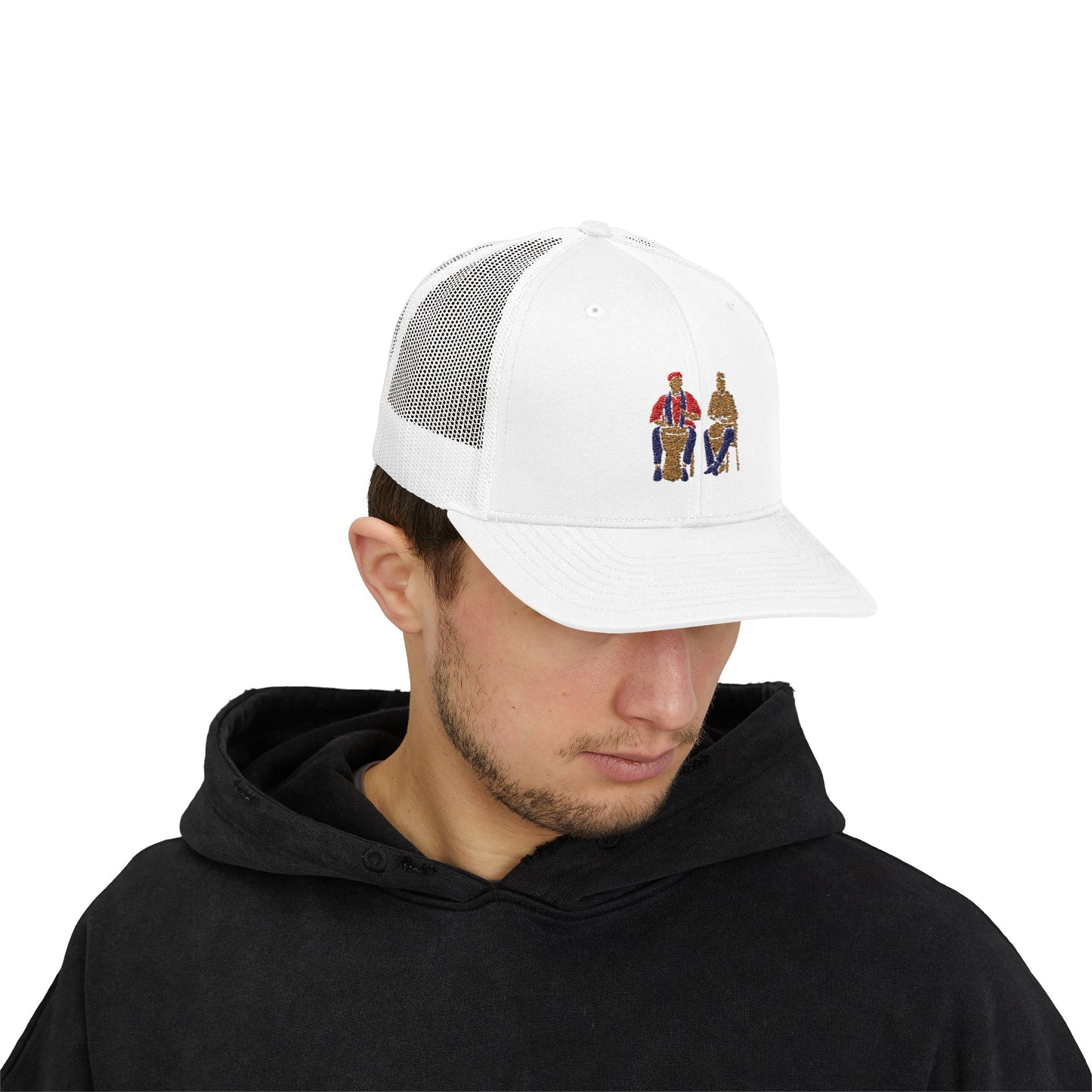 Cultural Drummers Snapback Trucker Cap - Stylish & Fun Hat for Music Lovers