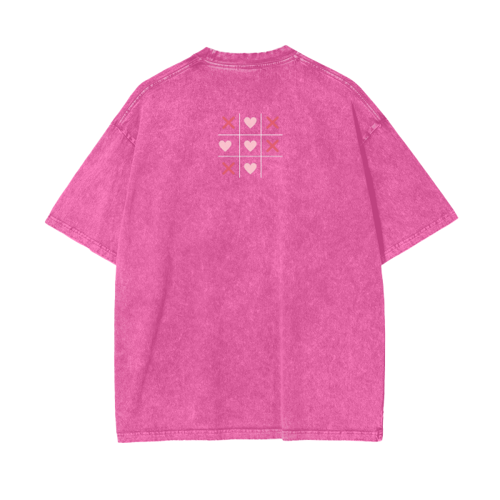 XOXO Acid Wash Oversize T-Shirt