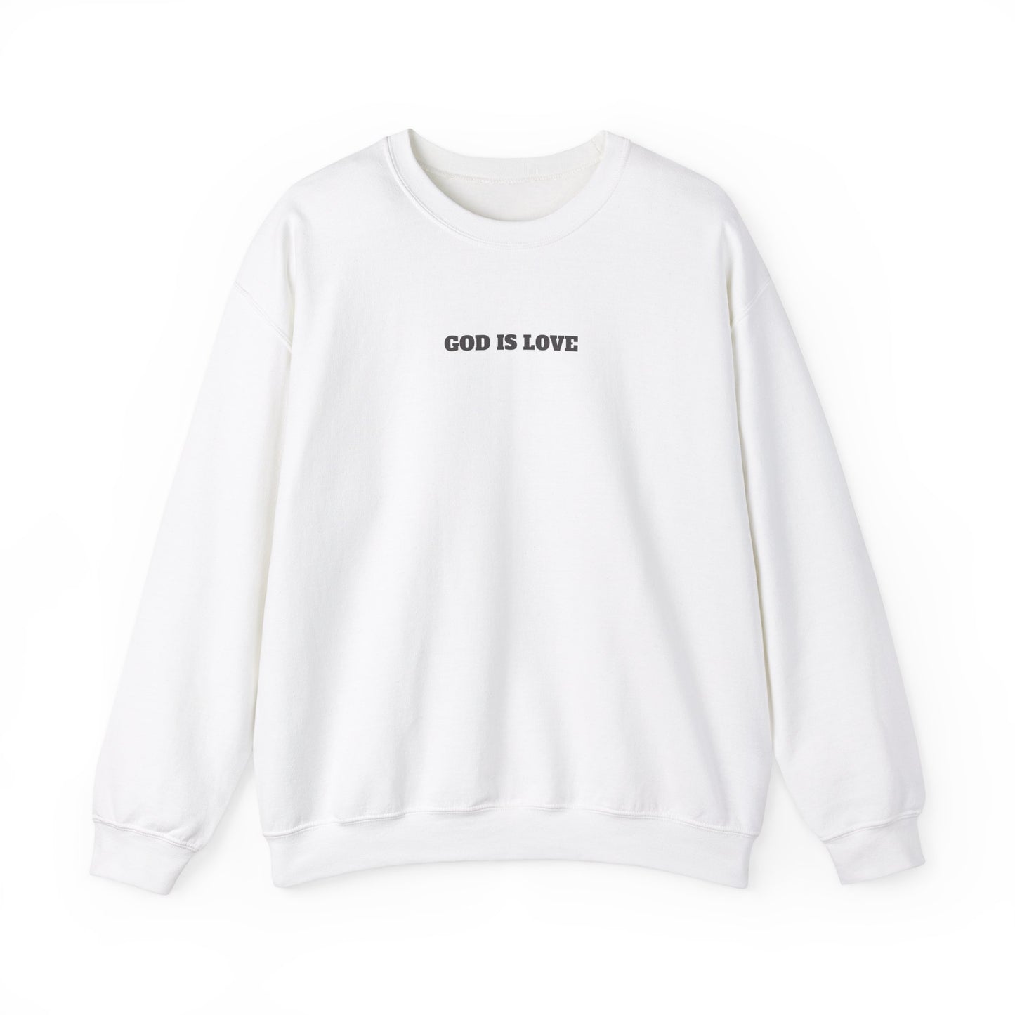 GOD is Love Unisex Crewneck Sweatshirt - "God is Love" Inspirational Apparel