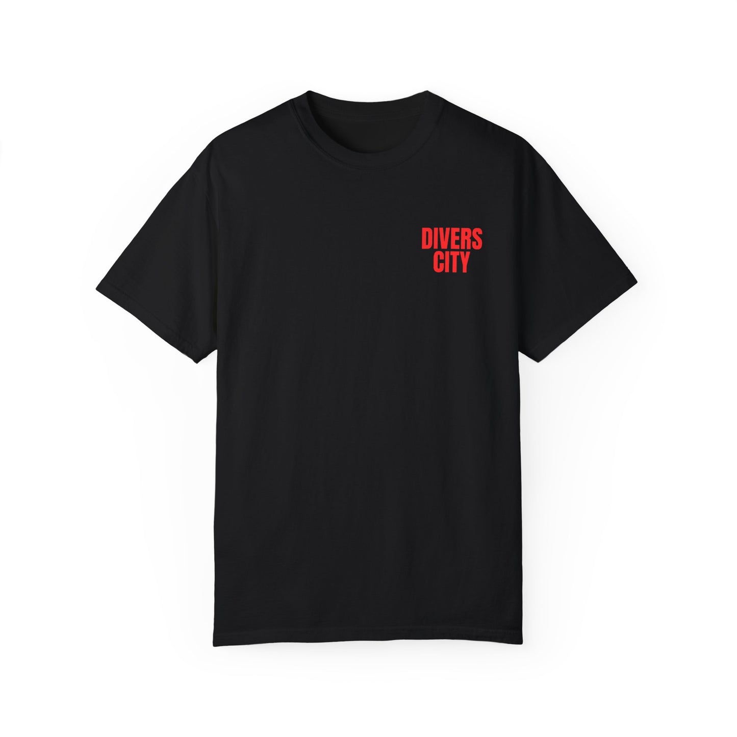 Unisex Garment-Dyed T-Shirt | Casual Streetwear with 'Divers City' Print
