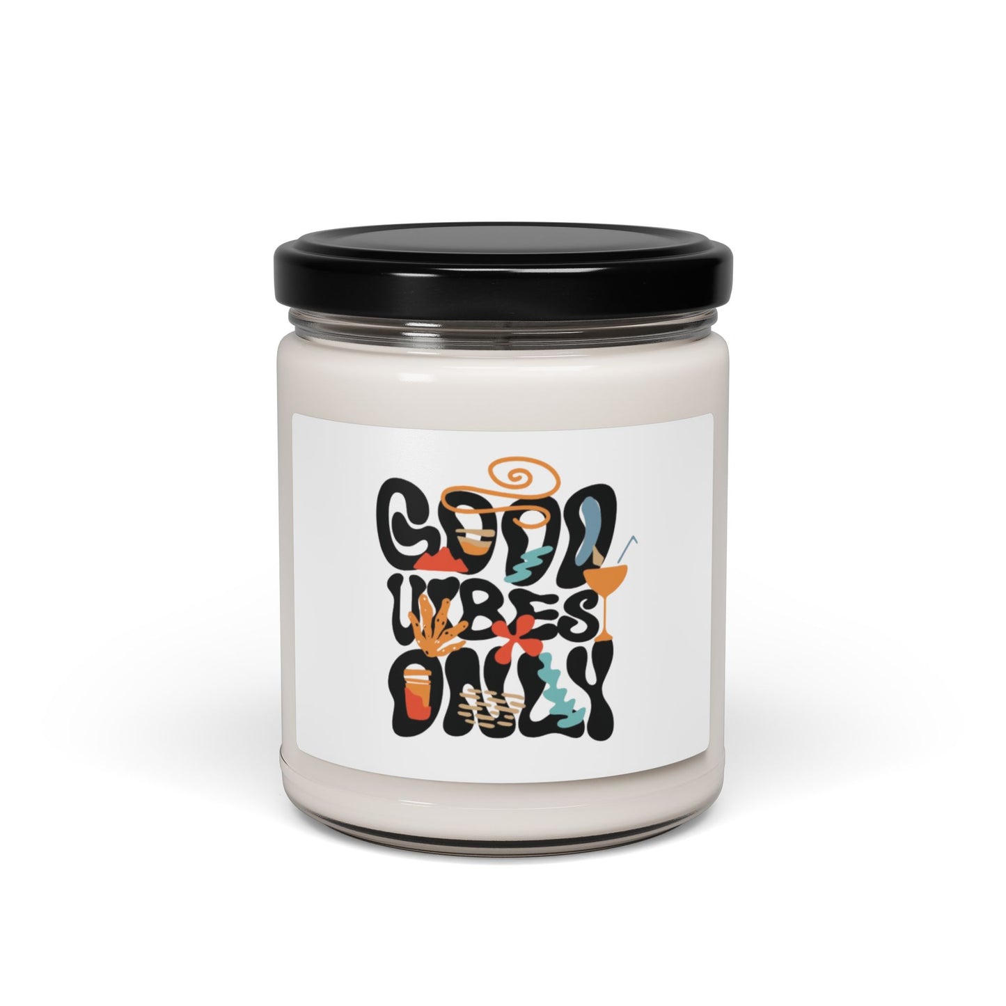 Good Vibes Only Scented Soy Candle - 9oz | Relaxing Aromatherapy Mood Enhancer