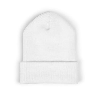 Clementine Embroidered Classic Cuffed Beanie with Orange Design - Cozy Winter Accessory