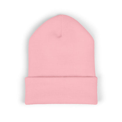 Clementine Embroidered Classic Cuffed Beanie with Orange Design - Cozy Winter Accessory