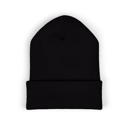 Clementine Embroidered Classic Cuffed Beanie with Orange Design - Cozy Winter Accessory