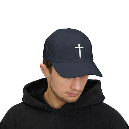Christ like Classic unisex Cap with Cross Design - Casual Christian Hat for Everyday Wear