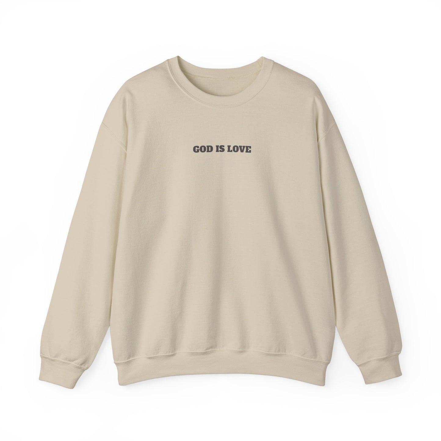 GOD is Love Unisex Crewneck Sweatshirt - "God is Love" Inspirational Apparel