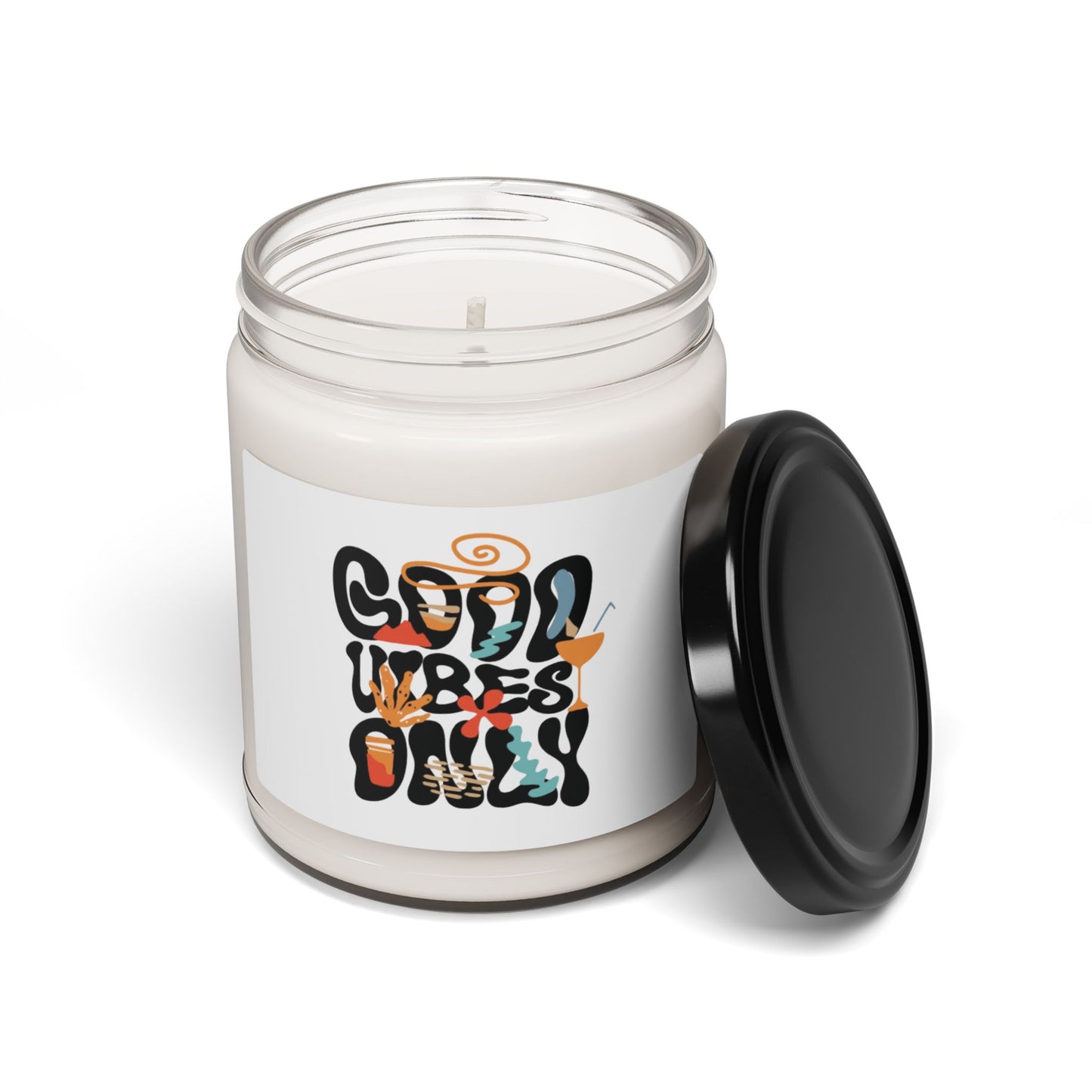 Good Vibes Only Scented Soy Candle - 9oz | Relaxing Aromatherapy Mood Enhancer