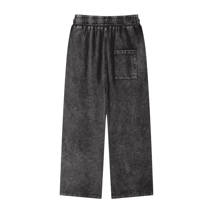 Nigeria 1960 Acid Wash Straight Leg Trousers - 360 GSM