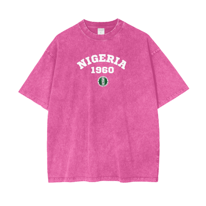 Nigeria 1960 NBFL Acid Wash Oversize T-Shirt