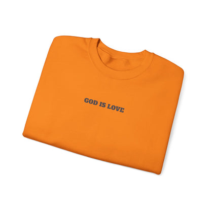 GOD is Love Unisex Crewneck Sweatshirt - "God is Love" Inspirational Apparel