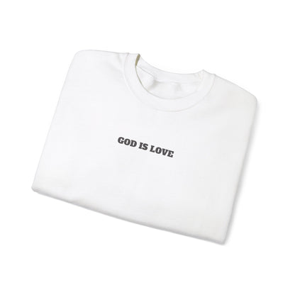 GOD is Love Unisex Crewneck Sweatshirt - "God is Love" Inspirational Apparel