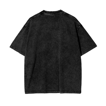 Glitch Acid Wash Oversize T-Shirt