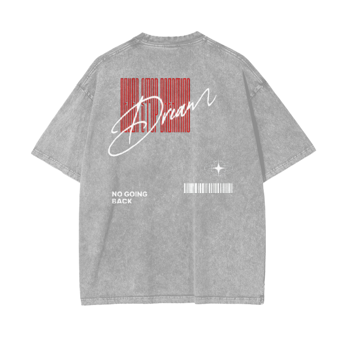 Dream Big Acid Wash Oversize T-Shirt