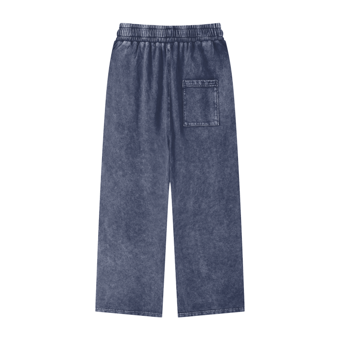 NBFL Not regular Acid Wash Straight Leg Pants