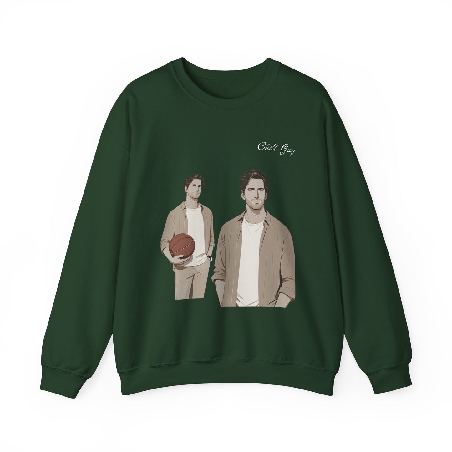 Chill Guy Sweatshirt – Unisex Heavy Blend™ Crewneck for Sports Lovers