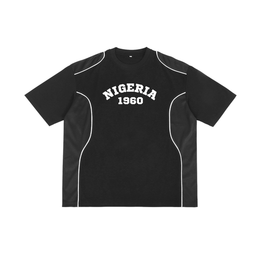 Nigeria 1960 Contrast Piped Panel T-Shirt