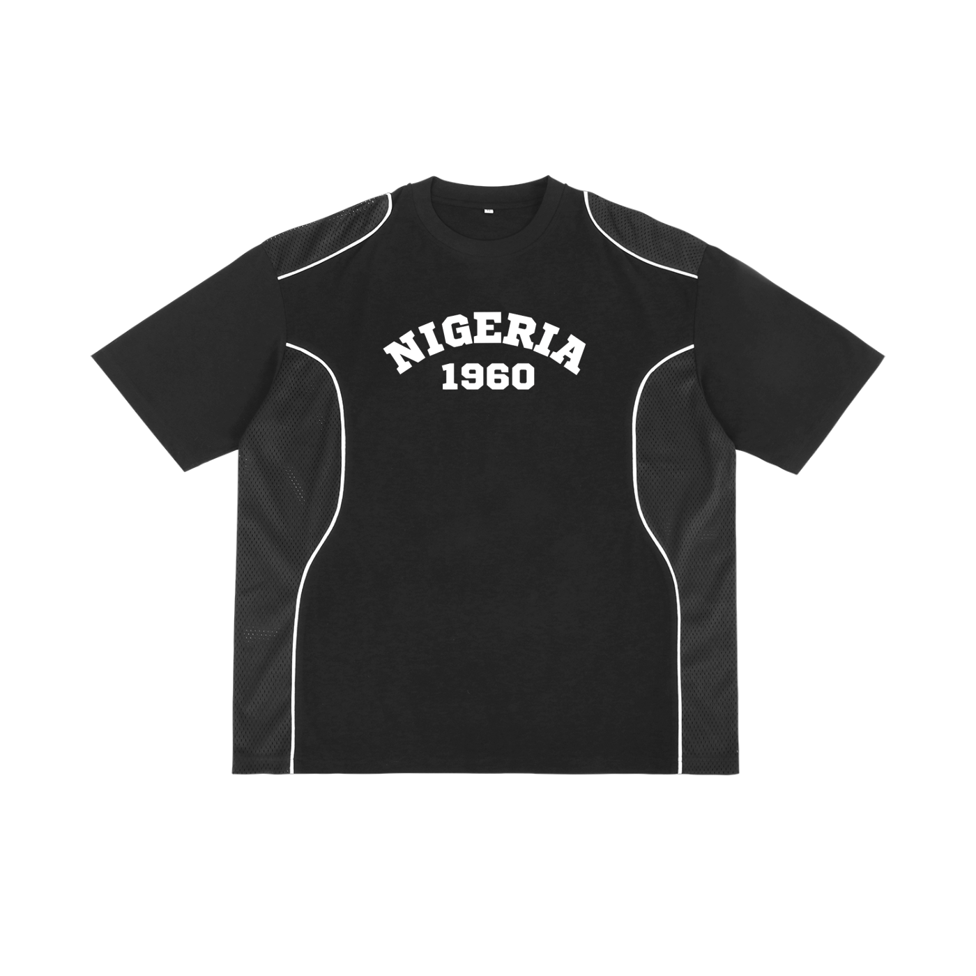 Nigeria 1960 Contrast Piped Panel T-Shirt