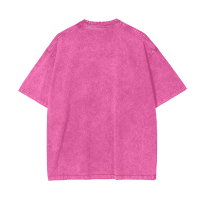 Glitch Acid Wash Oversize T-Shirt