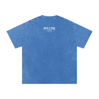PICK A SIDE Acid Wash Oversize T-Shirt