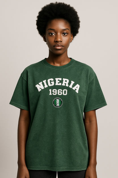 Nigeria 1960 NBFL Acid Wash Oversize T-Shirt