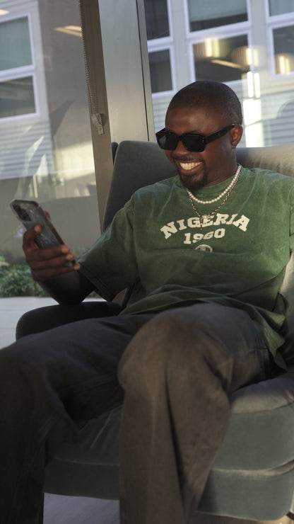 Nigeria 1960 NBFL Acid Wash Oversize T-Shirt