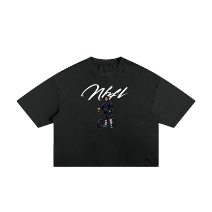 Street rider Classic Frayed Boxy Tee