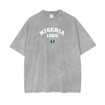 Nigeria 1960 NBFL Acid Wash Oversize T-Shirt