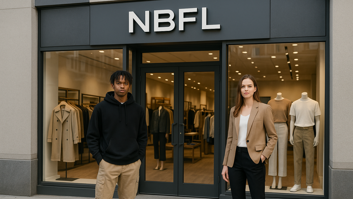 store front image that includes models